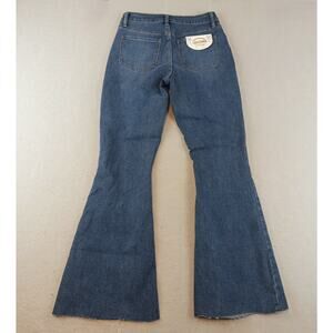 California Vintage Womens Flare Raw Hem Jeans Sz 7 (28" Hem)
